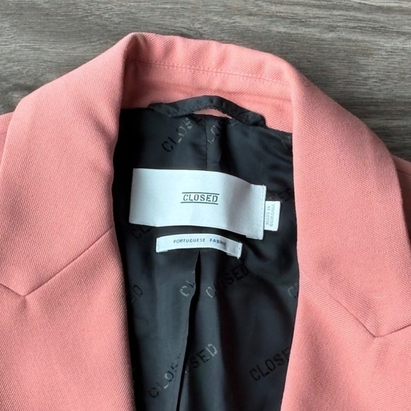 Closed Official Womens Pink One Button Fitted Blazer XS - Picture 8 of 8